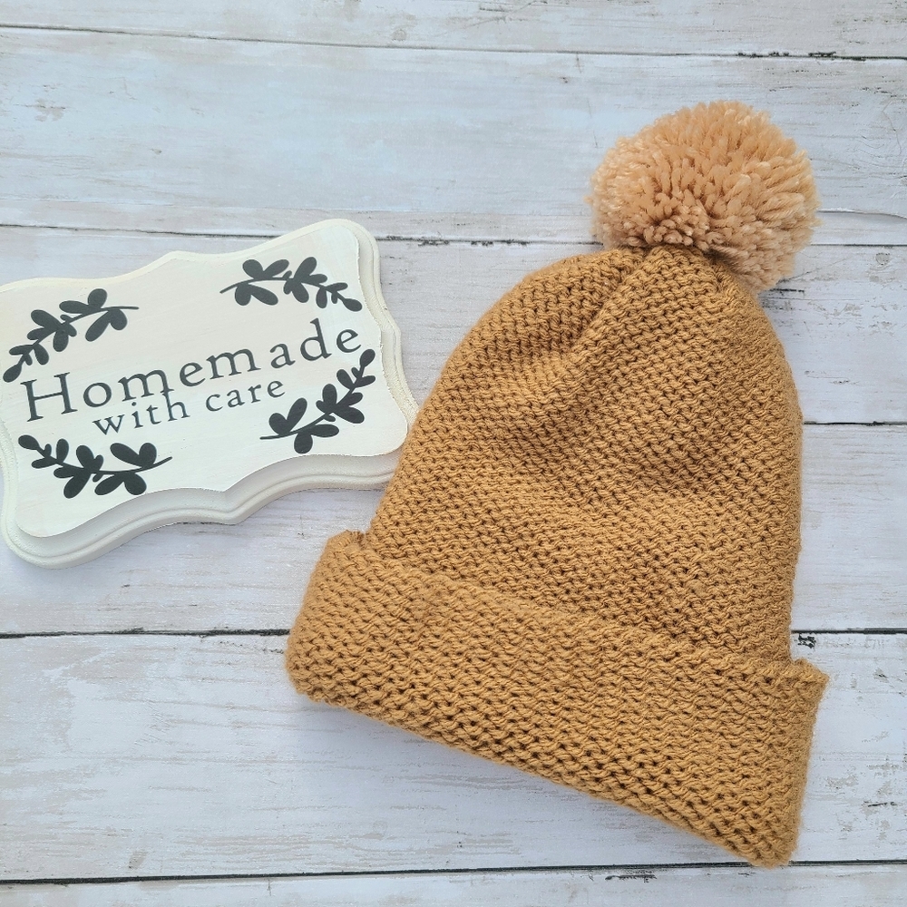 Men's thick double knit hat